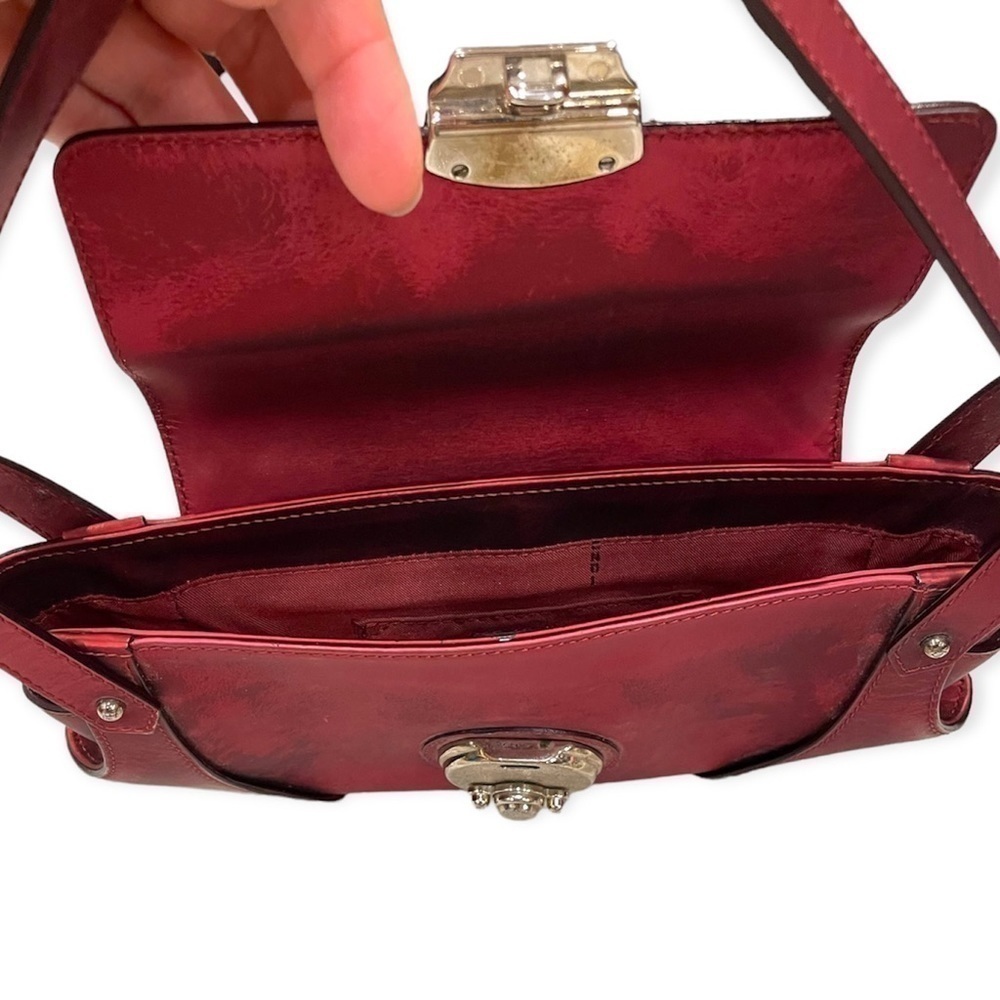 FENDI Authentic Metallic Red Leather Baguette Compilation - Picture 9 of 16